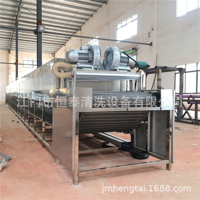 江门恒泰烘干机厂家制造工业用铁氟龙热风带式烘干线