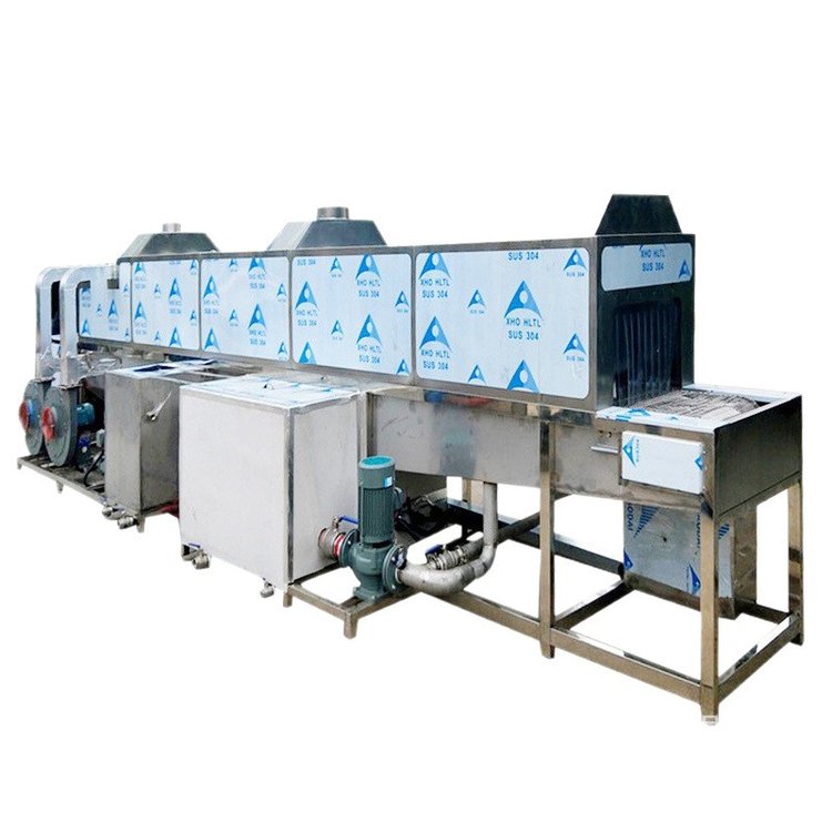 压铸汽车配件清洗机 通过式超声波除油除蜡清洗线静音