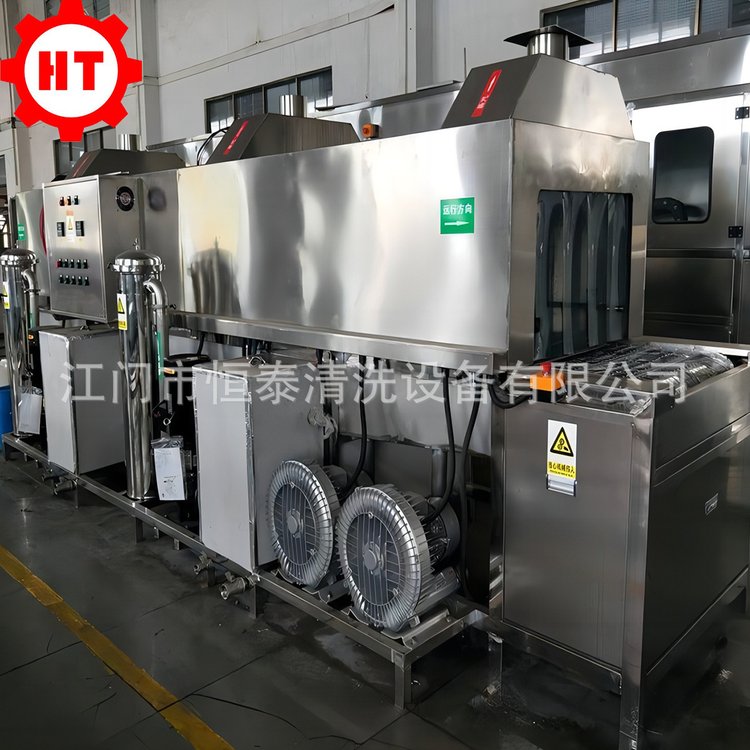 异形玻璃制品喷淋清洗烘干设备 江门恒泰玻璃灯罩清洗机