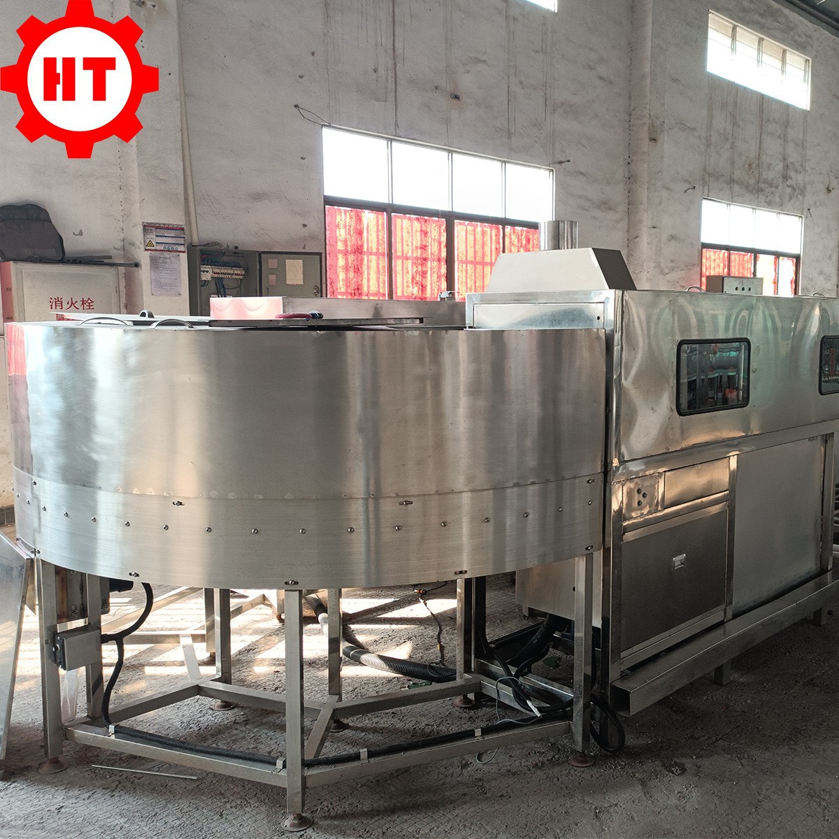 恒泰工业用清洗设备 U型单人操作周转箱高压喷淋清洗烘干线