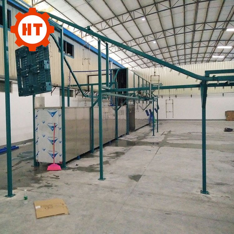 周转箱悬挂式超声波清洗烘干流水线 装菜筐装菜篮悬挂式清洗设备