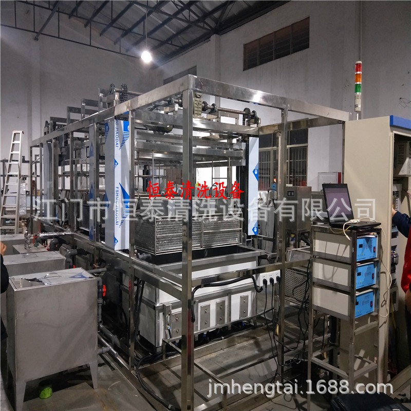江门恒泰专业船型自动吊挂式超声波清洗烘干线处理设备 全国供应