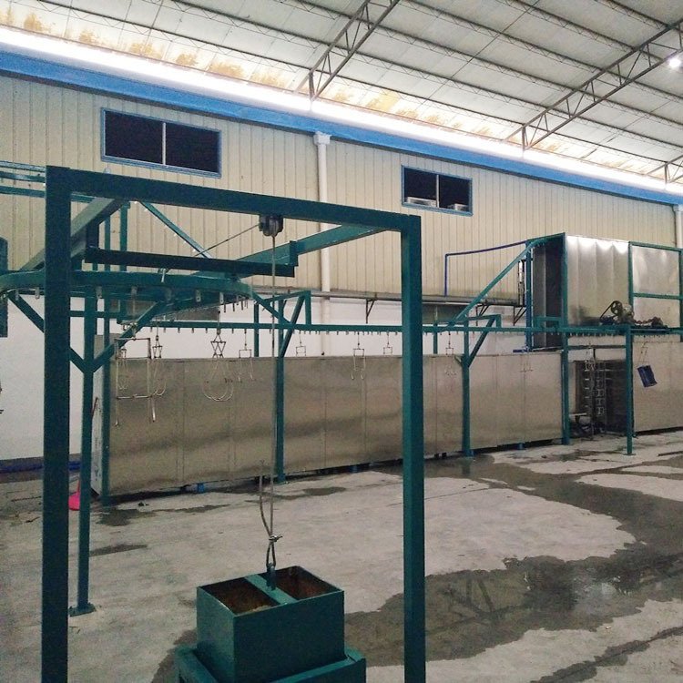 湖北悬挂式钢煲除油清洗机 除蜡自动清洗烘干线 恒泰厂家