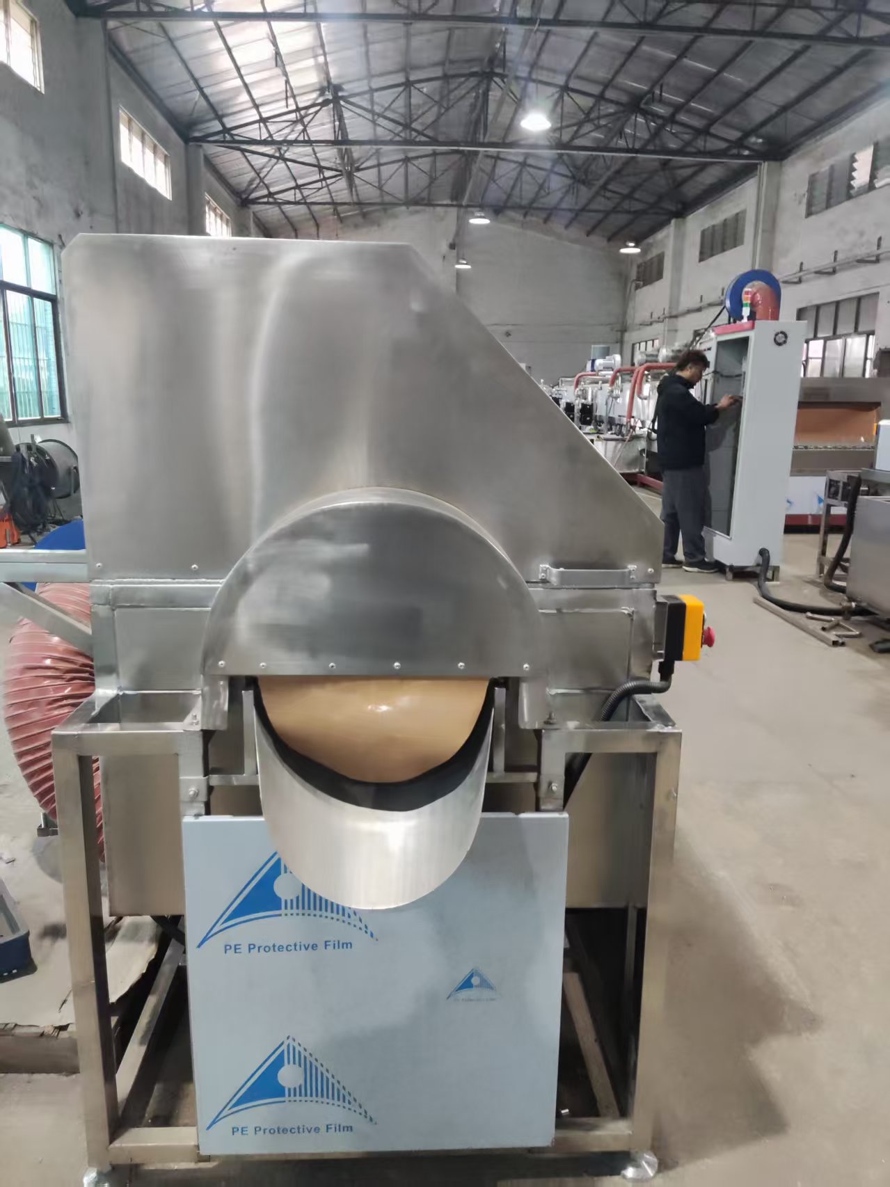 全自动螺旋滚筒式清洗烘干线 加厚不锈钢内胆 配套循环过滤以及PLC智能控制装置